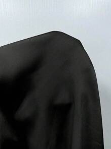 Franclia 女士时尚优雅褶皱连体裤，不含配饰 - 黑色 - 查看 6