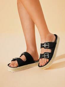 CUCCOO BASICS Women's Fashionable & Comfortable Versatile Adjustable Buckle Beach Sandals - Black - View 7