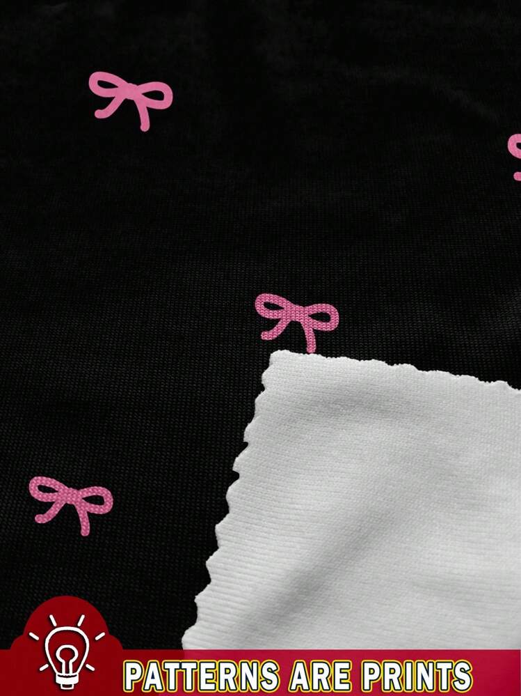 Comfortcana Minimalist Casual Valentine's Day Sweet Butterfly Print Hoodie, Suitable For Spring/Summer Back To School Fall And Winter Clothing - Multicolor - View 3