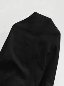 Coolane 女式夏季乡村音乐会外出海滩波西米亚风基本款简约水洗 100% 纯棉裤子 - 黑色 - 查看 8