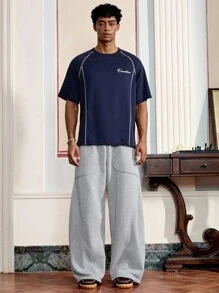 SWAVVY Camiseta casual de manga corta y cuello redondo para hombre, verano