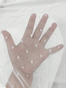 INAWLY 大码休闲V领蕾丝拼布荷叶边衬衫 - 白色 - 查看 6
