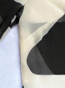 INAWLY Allover Print Button Front Shirt For Dailywear,Long Sleeve Tops Fall Cloth For Women - Multicolor - View 3