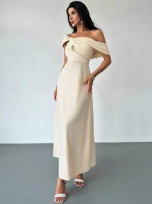 Firerie Đầm dài màu mơ trơn thanh lịch, trễ vai, họa tiết bướm xoắn, đầm dài, đầm tốt nghiệp, đầm đi biển, phong cách Bohemian, đầm Hawaii, trang phục giáo viên cho nữ, đầm giáo viên/đầm trắng mùa thu cho nữ/đầm phong cách Gothic/đầm công sở/đầm mùa thu/đầm kiểu quý tộc/đầm kín đáo/đầm dự tiệc/đầm dự đám cưới cho nữ/trang phục dự tiệc brunch/trang phục dự tiệc rave/đầm đi biển/đầm lễ hội/thanh lịch, đầm dự đám cưới mùa thu. - Màu be - Xem 6