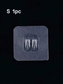 1 pieza/10 piezas/20 piezas - Gancho adhesivo transparente sin clavos, soporte montado en la pared con ventosa de succión fuerte, gancho adhesivo sin marcas, perchero de plástico con tabla de escurrido para baño, entrada, cocina, dormitorio, dormitorio, oficina