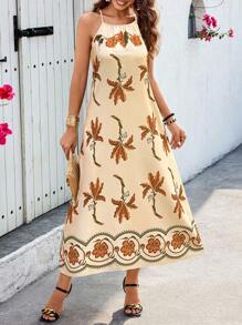 Selianne Women's Summer Random Printed Dress, Fashionable