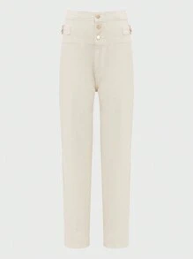 Daynim Women's Casual High Waist Plain Simple Fashion Jeans Wide Leg Jeans Flared Jeans Women Jeans Bell Bottom Jeans High Waisted Jeans