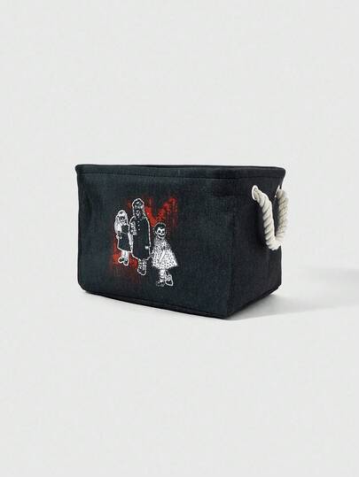 A Nightmare on Elm Street X ROMWE Panier à linge de grande capacité avec motif graphique