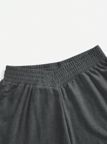 Comfortcana Set de 3 piezas con sudadera con capucha de escote en V y pantalones cortos para mujer - Multicolor - Ver 4