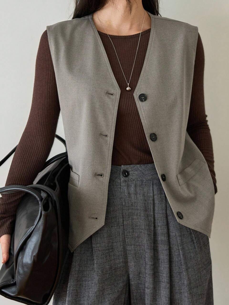 Women's Loose Business Casual Office Wear Professional Work Commute Vest Blazer, Autumn/Winter Western Outfits For Women