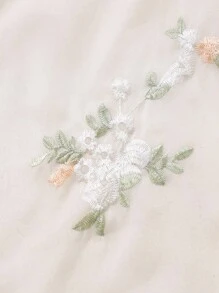 Franclia 大码女装时尚夏季碎花雪纺连衣裙和夹克优雅两件套 - 杏色 - 查看 8