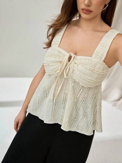 Auralis 大码女式夏季上衣，度假可爱上衣，外出上衣，女士外出上衣，可爱蕾丝狂欢性感上衣