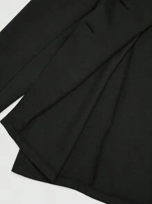 SHEIN Sweetro Plus Size Elegant Metal Buckle Decor Commuter Jacket Fall Winter Cloth For Women Autumn - Black - View 11