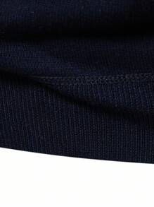 Calvornis Men's Pullover Sweater, Solid Color Knitted Sweater, Autumn/Winter Men Fleece Lined Pullover Men Thermal Shirt Men Quarter Zip Fleece-Lined And Thickened