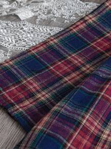 Linhara 大码女式休闲圆领长袖连衣裙，适合户外、日常穿着、乡村、秋冬季 - 彩色 - 查看 5