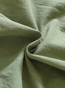 SHEIN Vintaside Kids 青少年女孩休闲花卉刺绣长袖连衣裙 - 綠色 - 查看 6