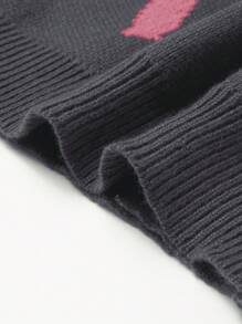 Manfinity Hypemode Áo khoác cardigan dệt kim dáng rộng, đơn hàng khuy, tay dài họa tiết chữ dành cho nam, thu đông - Nhiều màu - Xem 6