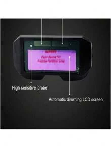 1pc Auto-Darkening Welding Glasses, Welder'S Safety Goggles With Anti-Glare For Welding, Torch, Arc Protection Halloween Decor, Back To School Wall Decor, Bedroom Curtains Living Room Decor Fall Decor,Christmas Decorations