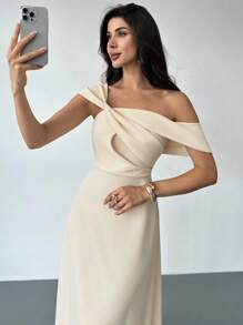 Firerie Đầm dài màu mơ trơn thanh lịch, trễ vai, họa tiết bướm xoắn, đầm dài, đầm tốt nghiệp, đầm đi biển, phong cách Bohemian, đầm Hawaii, trang phục giáo viên cho nữ, đầm giáo viên/đầm trắng mùa thu cho nữ/đầm phong cách Gothic/đầm công sở/đầm mùa thu/đầm kiểu quý tộc/đầm kín đáo/đầm dự tiệc/đầm dự đám cưới cho nữ/trang phục dự tiệc brunch/trang phục dự tiệc rave/đầm đi biển/đầm lễ hội/thanh lịch, đầm dự đám cưới mùa thu. - Màu be - Xem 9