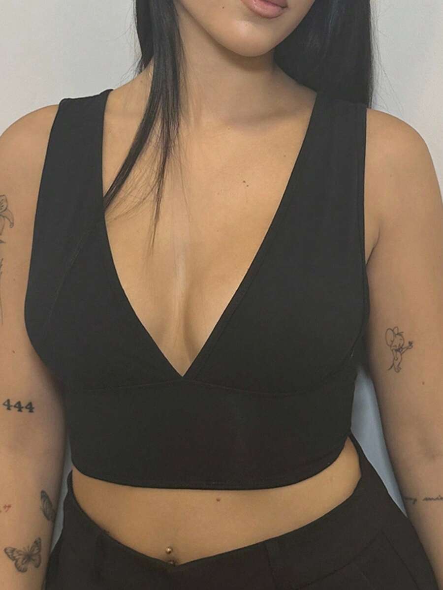 Lucia Bellido 素色短款背心