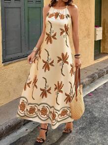 Selianne Women's Summer Random Printed Dress, Fashionable