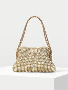 MOTF PREMIUM BRAID KISS LOCK CLUTCHES - Gold - View 2