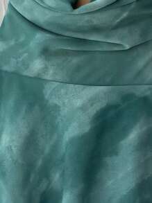 Aloruh Abito mini elegante da donna con collo drappeggiato e stampa tinta unita, abiti estivi da donna, outfit da luna di miele, outfit da vacanza in isola, look Saint John, abiti estivi da donna, abito da invitata a matrimonio, abiti da donna per il sole, abito da vacanza da donna, outfit da club sexy da donna - Verde - Visualizzare 11