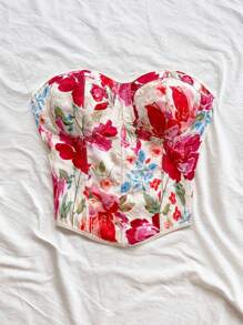 Soleia 全新秋冬休闲度假西部海滩婚礼宾客服装返校毕业早午餐女装，适合圣帕特里克节、春假、复活节、音乐节，优雅波西米亚热带露肩上衣 - 彩色 - 查看 4