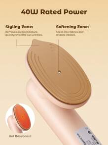 Teckwe Mini ferro da stiro senza vapore, portatile, per indumenti, riscaldamento rapido, ultra leggero, essenziale per viaggi, dormitori universitari, casa - Spina EU