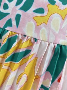 Rafferiza Women's Elegant Vacation Pleated Textured Deep V Jumpsuit, Summer