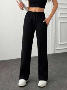 EURMUSE WINTER COZY PANTS FOR DAILY USAGE - Black - View 5