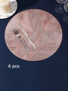 SHEIN 1-12pcs Washable And Wipeable Kitchen Dining Placemat, Multicolor Table Decoration Mat For Festivals And Weddings