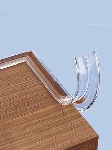 1pc Transparent Edge Guard Bumper Strip For Home Wall, Window Sill, Table, Desk, Anti-Collision Softening Protector With Silicone Adhesive - White - View 7