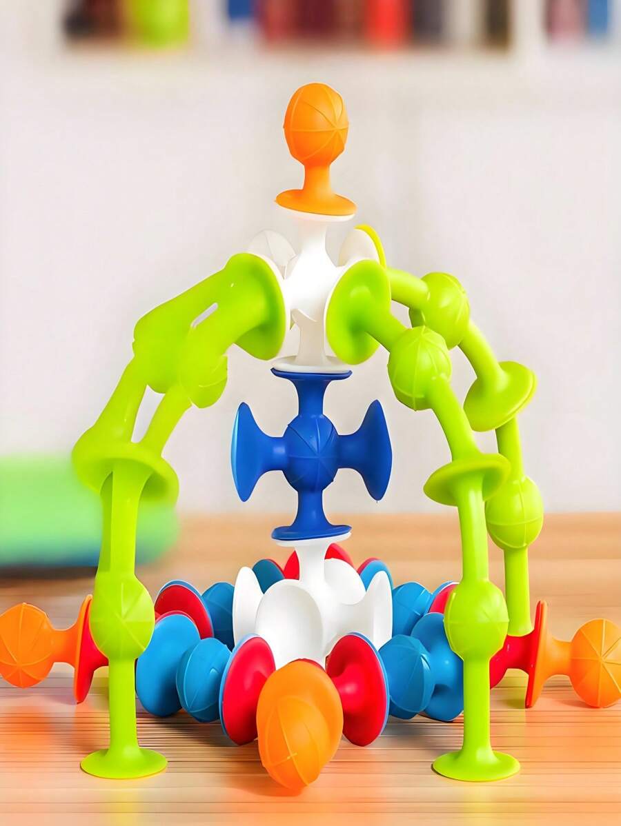 Zazumi Compact Size Premium Silicone Reusable Safe Interactive Fun Suction Toy Vibrant Animal Patterns Perfect For Birthday Parties Family Play Sensory Development Educational Activity Gift Indoor Learning Playtime - Multicolor - View 1