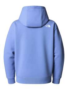 The North Face Áo len trùm đầu có mũ trùm đầu có túi Kangaroo vá chữ - Màu xanh ảo - Xem 2