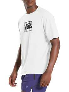 Vans Camiseta holgada de manga corta WIDE LOOSE, tipo malvavisco - Blanco - Ver 3