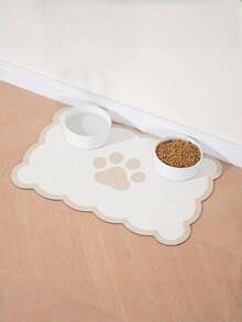 1 Tấm lót cho ăn cho thú cưng, Tấm lót cho ăn hình lượn sóng cho chó, Tấm lót cho ăn cho mèo, Tấm thấm hút cho bát thức ăn và nước uống, Tấm lót bàn ăn hình lượn sóng dễ thương, trang nhã và thẩm mỹ cho chó, mèo, phụ kiện cho chó con - Nhiều màu - Xem 2