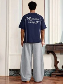 SWAVVY Camiseta casual de manga corta y cuello redondo para hombre, verano