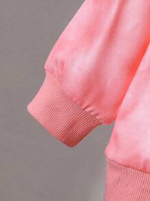 SHEIN 渐变卡通动物印花女婴卫衣，可爱动物印花时尚休闲街头服饰，适合初秋 - 彩色 - 查看 4