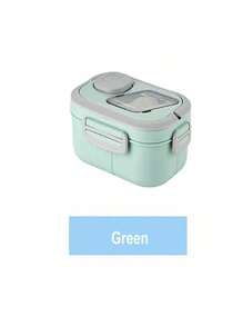 SHEIN Bento Box 成人午餐盒 - 双层设计，可放入微波炉和洗碗机，坚固且可拆卸 - 彩色 - 查看 12