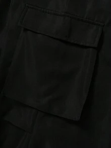 SHEIN 青少年女孩运动休闲学院风舒适时尚简约百搭柔软面料适合日常穿着、上学、郊游、户外活动、四季皆宜 - 黑與白 - 查看 10