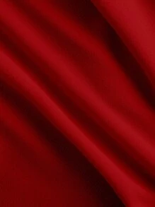 SHEIN LUNE Blusa casual de mujer talla grande con cuello redondo plisado, mangas con volantes y unicolor