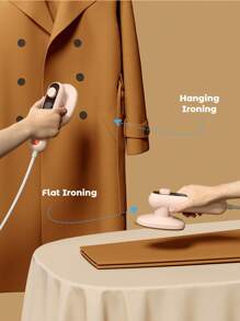 Teckwe Mini ferro da stiro senza vapore, portatile, per indumenti, riscaldamento rapido, ultra leggero, essenziale per viaggi, dormitori universitari, casa - Spina EU