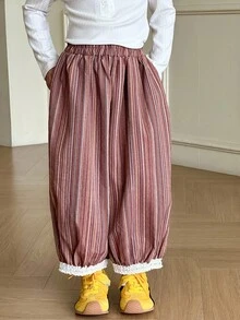 DAZY Young Girls Floral Loose Casual Pants - Pink - View 6