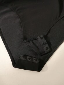 Airlisse 万圣节优雅性感扭纹蕾丝花边紧身衣，适合通勤，秋季黑色蕾丝紧身衣女紧身衣女式长袖紧身衣