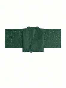 Irokai 优雅复古日式花卉印花浴衣 - 綠色 - 查看 5