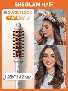 SHEGLAM HAIR It-Curl 熱刷，32 毫米捲髮刷，豐盈熱刷髮根豐盈和鬆散捲發，離子拉直刷，新升級複合梳齒，負離子功能，2 級溫度，護髮不傷發，快速加熱熱刷適用於美髮沙龍、家庭和旅行畢業生日假期夏季化妝髮型 Y2K 時尚女性玫瑰護髮 畢業 生日 假期 Summer 冬天 秋天 女性 化妝品 派對 海灘 旅行 露營 戶外 學校 校園 節慶 裝潢風格 禮物 展示 玫瑰 女孩 最好的 顏色 魅力 氛圍 粉紅色的 聖誕節 新年 感恩節 情人節 - 美規A型插(110-127V) - 查看 2