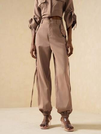 Vesra 女士休闲街头风格工装裤