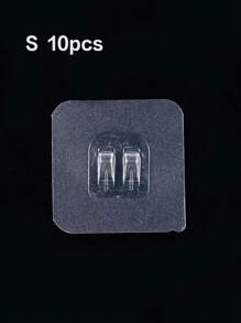 1 pieza/10 piezas/20 piezas - Gancho adhesivo transparente sin clavos, soporte montado en la pared con ventosa de succión fuerte, gancho adhesivo sin marcas, perchero de plástico con tabla de escurrido para baño, entrada, cocina, dormitorio, dormitorio, oficina