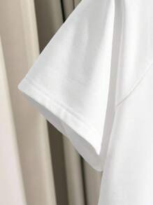 INAWLY 2pcs Set Women Raglan Sleeve Casual And Versatile Loose Short Sleeve - Multicolor - View 3